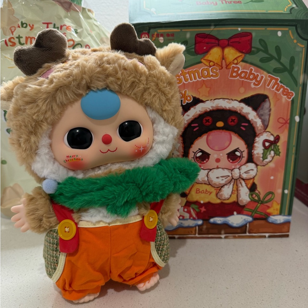 Baby Three 400% Christmas Limited Plush Series - Fawn